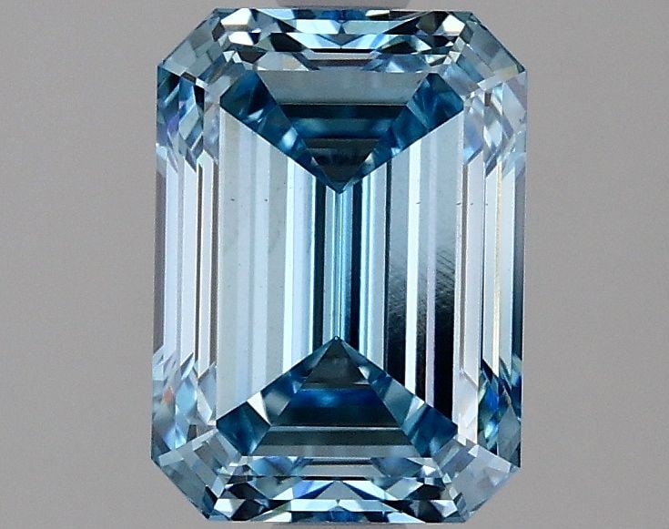 Loose Diamond - EMERALD 2.1ct Fancy Vivid Blue VS1 (1 of 1)