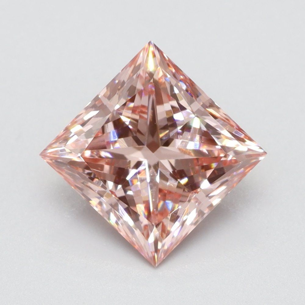 Loose Diamond - PRINCESS 1.01ct Fancy Vivid Pink VVS2: Loose Diamond - PRINCESS 1.01ct Fancy Vivid Pink VVS2 Source: This is a real non-mined Diamond that has been grown in a lab Shape: PRINCESS Carats: 1.01 Color: Fancy Vivid Pink Certification: NONE