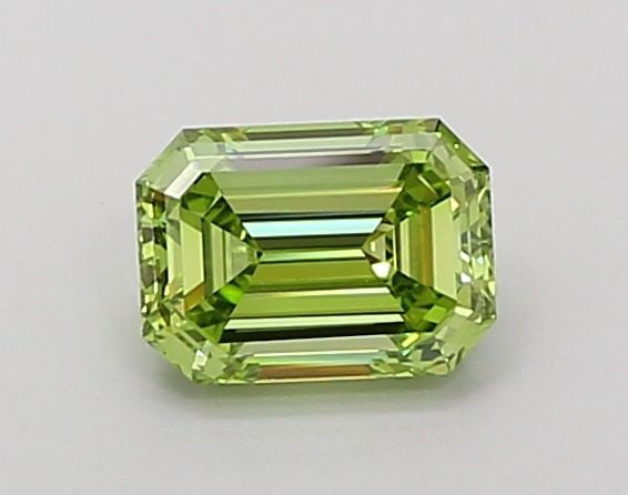 Loose Diamond - EMERALD 1.03ct Fancy Vivid Green VS1 (1 of 1)