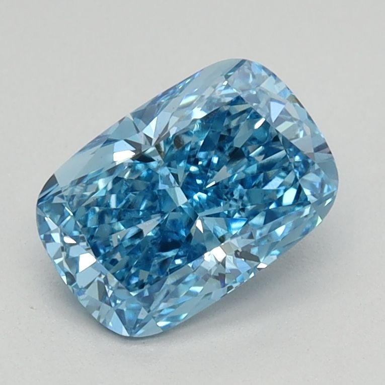 Loose Diamond - CUSHION BRILLIANT 0.92ct Fancy Vivid Blue VS1: Loose Diamond - CUSHION BRILLIANT 0.92ct Fancy Vivid Blue VS1 Source: This is a real non-mined Diamond that has been grown in a lab Shape: CUSHION BRILLIANT Carats: 0.92 Color: Fancy Vivid Blue Certif