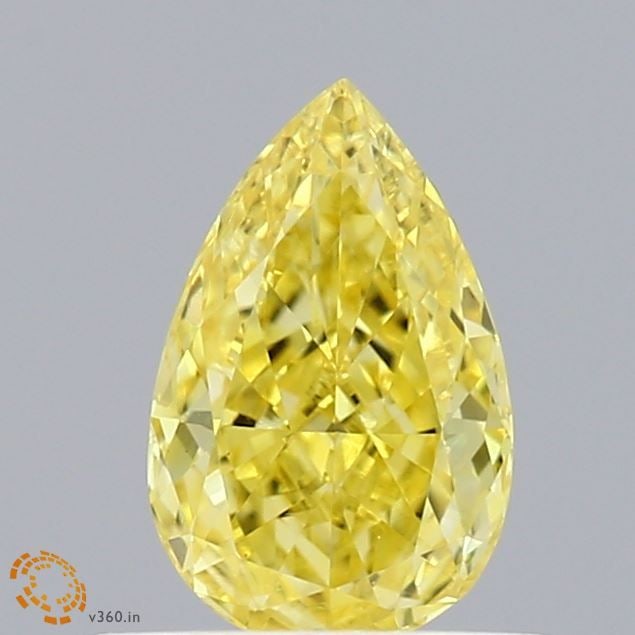 Loose Diamond - PEAR 0.47ct Fancy Vivid Yellow VS1: Loose Diamond - PEAR 0.47ct Fancy Vivid Yellow VS1 Source: This is a real non-mined Diamond that has been grown in a lab Shape: PEAR Carats: 0.47 Color: Fancy Vivid Yellow Certification: IGI Video: