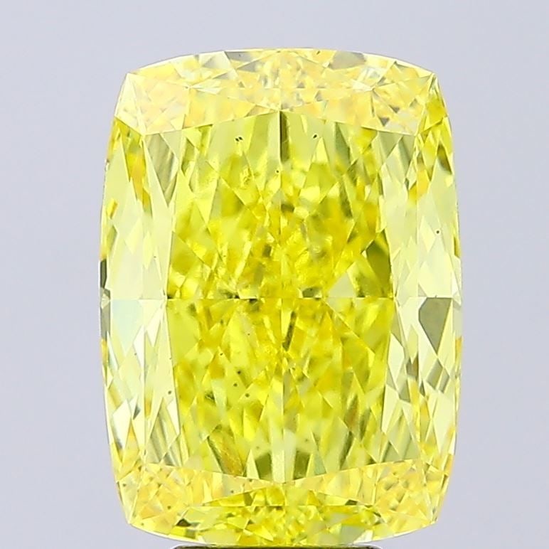 Loose Diamond - CUSHION MODIFIED 8.07ct Fancy Vivid Yellow VS2: Loose Diamond - CUSHION MODIFIED 8.07ct Fancy Vivid Yellow VS2 Source: This is a real non-mined Diamond that has been grown in a lab Shape: CUSHION MODIFIED Carats: 8.07 Color: Fancy Vivid Yellow Cert