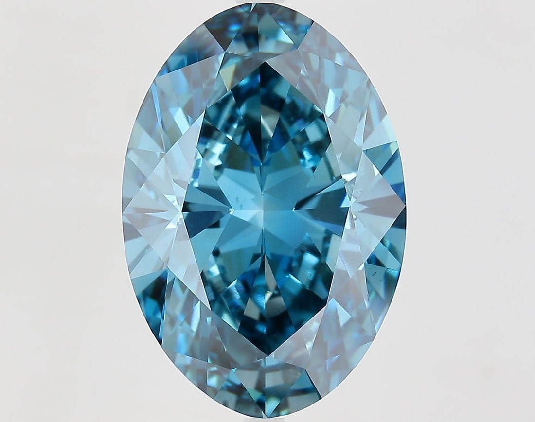 Loose Diamond - OVAL 11.25ct Fancy Vivid Blue VS1: Loose Diamond - OVAL 11.25ct Fancy Vivid Blue VS1 Source: This is a real non-mined Diamond that has been grown in a lab Shape: OVAL Carats: 11.25 Color: Fancy Vivid Blue Certification: IGI Video: