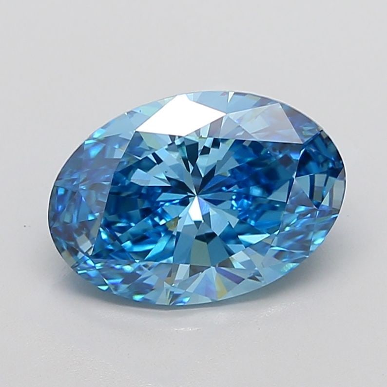 Loose Diamond - OVAL 5.02ct Fancy Vivid Blue VS1 (1 of 1)