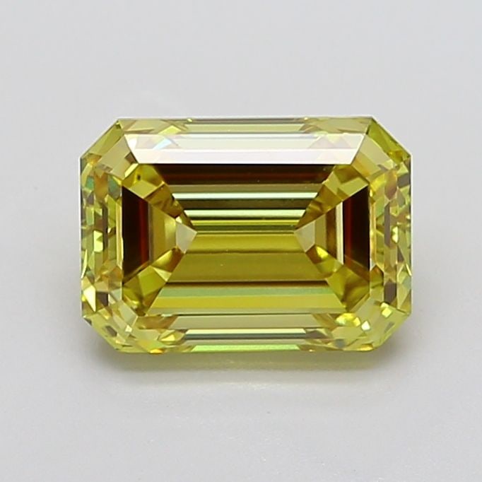 Loose Diamond - EMERALD 4.07ct Fancy Intense Yellow VS1 (1 of 1)
