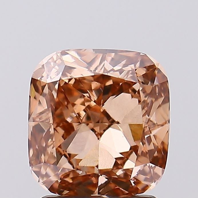 Loose Diamond - CUSHION MODIFIED 2.02ct Fancy Brown VVS2: Loose Diamond - CUSHION MODIFIED 2.02ct Fancy Brown VVS2 Source: This is a real non-mined Diamond that has been grown in a lab Shape: CUSHION MODIFIED Carats: 2.02 Color: Fancy Brown Certification: IG