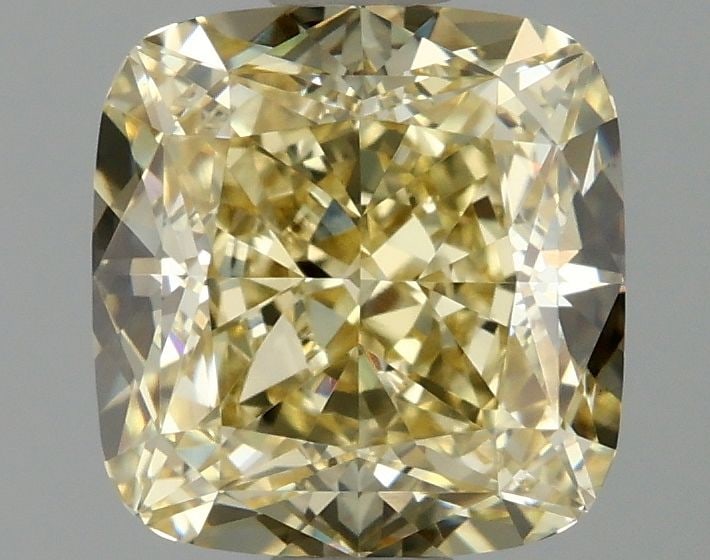 Loose Diamond - CUSHION MODIFIED 1.59ct Fancy Yellow VS1: Loose Diamond - CUSHION MODIFIED 1.59ct Fancy Yellow VS1 Source: This is a real non-mined Diamond that has been grown in a lab Shape: CUSHION MODIFIED Carats: 1.59 Color: Fancy Yellow Certification: I