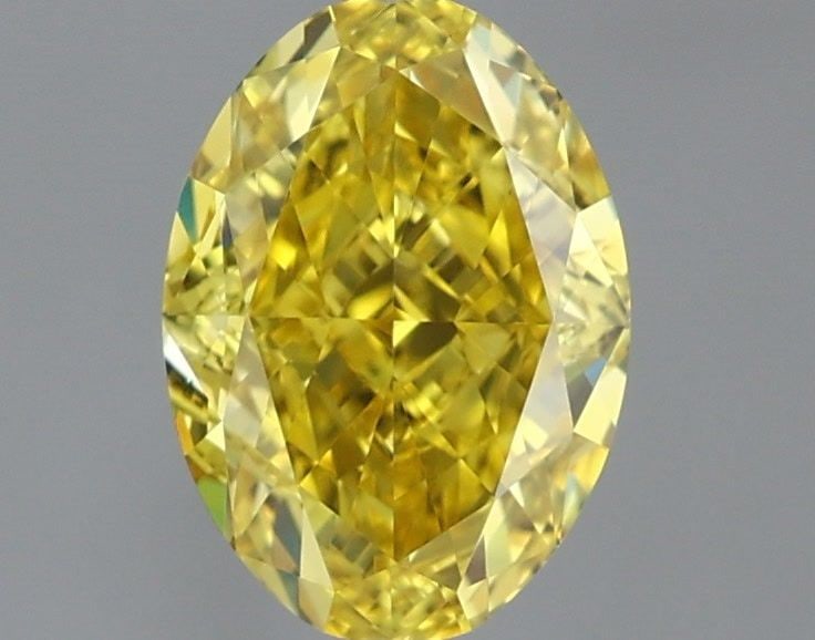 Loose Diamond - OVAL 1.05ct Fancy Vivid Yellow VVS2: Loose Diamond - OVAL 1.05ct Fancy Vivid Yellow VVS2 Source: This is a real non-mined Diamond that has been grown in a lab Shape: OVAL Carats: 1.05 Color: Fancy Vivid Yellow Certification: IGI Video: