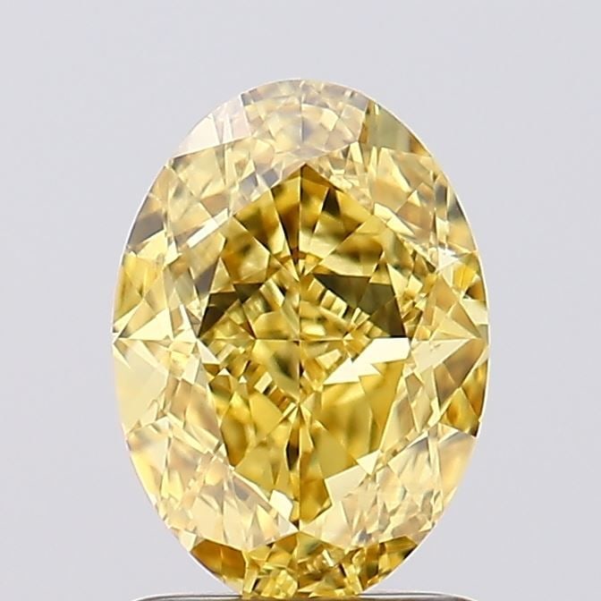 Loose Diamond - OVAL 1.72ct Fancy Vivid Yellow VS2: Loose Diamond - OVAL 1.72ct Fancy Vivid Yellow VS2 Source: This is a real non-mined Diamond that has been grown in a lab Shape: OVAL Carats: 1.72 Color: Fancy Vivid Yellow Certification: IGI Video: