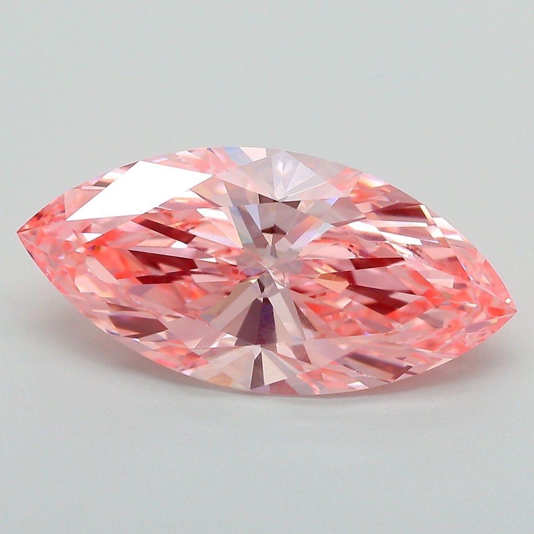 Loose Diamond - MARQUISE 5.02ct Fancy Vivid Pink VS1: Loose Diamond - MARQUISE 5.02ct Fancy Vivid Pink VS1 Source: This is a real non-mined Diamond that has been grown in a lab Shape: MARQUISE Carats: 5.02 Color: Fancy Vivid Pink Certification: IGI