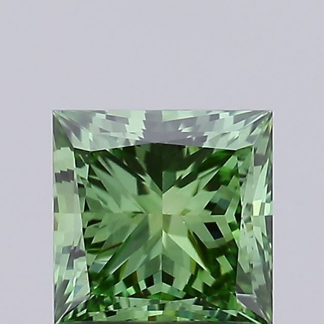 Loose Diamond - PRINCESS 1.0ct Fancy Vivid Green VVS2 (1 of 1)