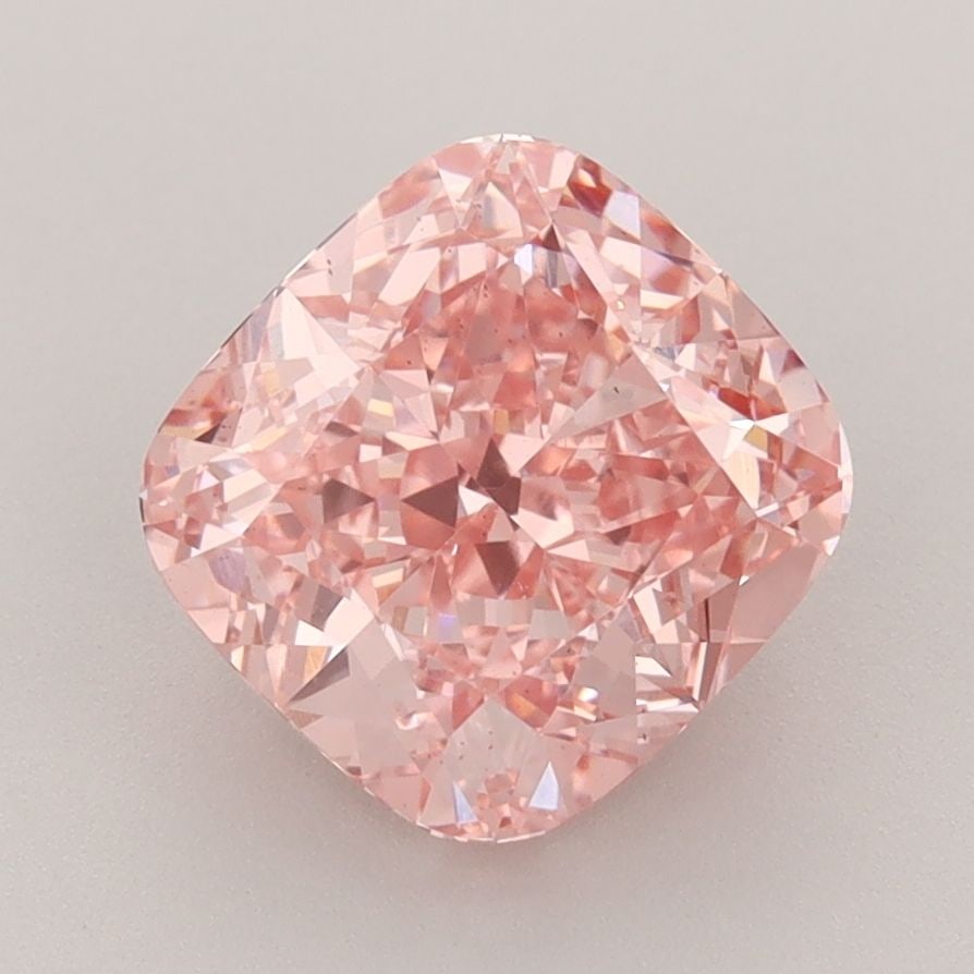 Loose Diamond - CUSHION BRILLIANT 3.02ct Fancy Vivid Pink VS2: Loose Diamond - CUSHION BRILLIANT 3.02ct Fancy Vivid Pink VS2 Source: This is a real non-mined Diamond that has been grown in a lab Shape: CUSHION BRILLIANT Carats: 3.02 Color: Fancy Vivid Pink Certif