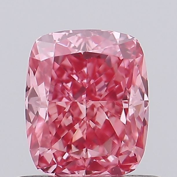 Loose Diamond - CUSHION MODIFIED 0.76ct Fancy Vivid Pink VS1: Loose Diamond - CUSHION MODIFIED 0.76ct Fancy Vivid Pink VS1 Source: This is a real non-mined Diamond that has been grown in a lab Shape: CUSHION MODIFIED Carats: 0.76 Color: Fancy Vivid Pink Certific