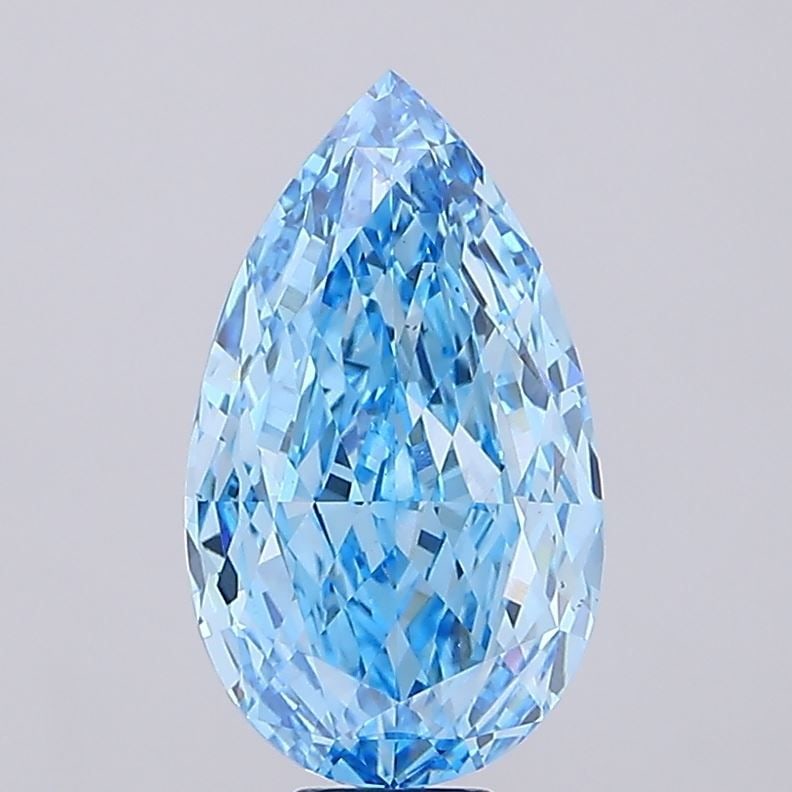 Loose Diamond - PEAR 14.11ct Fancy Vivid Blue VS1 (1 of 1)