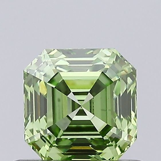 Loose Diamond - ASSCHER 0.56ct Fancy Vivid Green VVS1 (1 of 1)