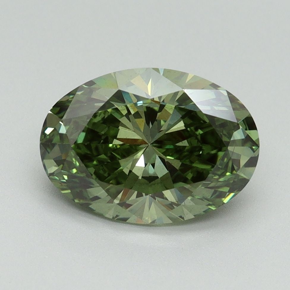 Loose Diamond - OVAL 2.05ct Fancy Vivid Green VS2 (1 of 1)