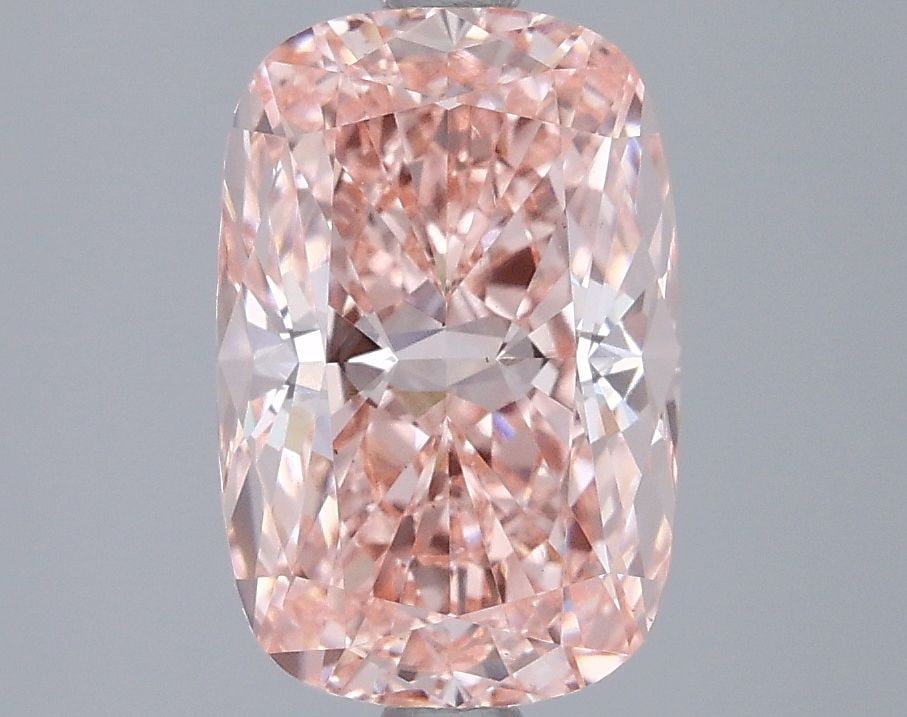Loose Diamond - CUSHION MODIFIED 3.0ct Fancy Vivid Pink VS1: Loose Diamond - CUSHION MODIFIED 3.0ct Fancy Vivid Pink VS1 Source: This is a real non-mined Diamond that has been grown in a lab Shape: CUSHION MODIFIED Carats: 3.0 Color: Fancy Vivid Pink Certificat