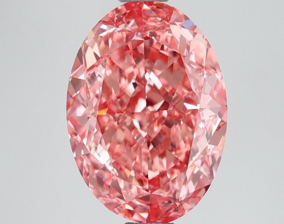 Loose Diamond - OVAL 2.59ct Fancy Vivid Pink VVS2: Loose Diamond - OVAL 2.59ct Fancy Vivid Pink VVS2 Source: This is a real non-mined Diamond that has been grown in a lab Shape: OVAL Carats: 2.59 Color: Fancy Vivid Pink Certification: IGI Video: