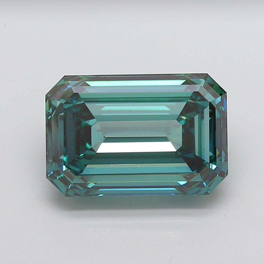 Loose Diamond - EMERALD 11.04ct Fancy Vivid Green VS1 (1 of 1)