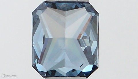 Loose Diamond - RADIANT 0.33ct Fancy Deep Blue SI1 (1 of 1)