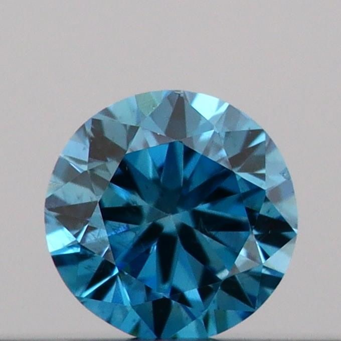 Loose Diamond - ROUND 0.12ct Fancy Vivid Blue SI1 (1 of 1)