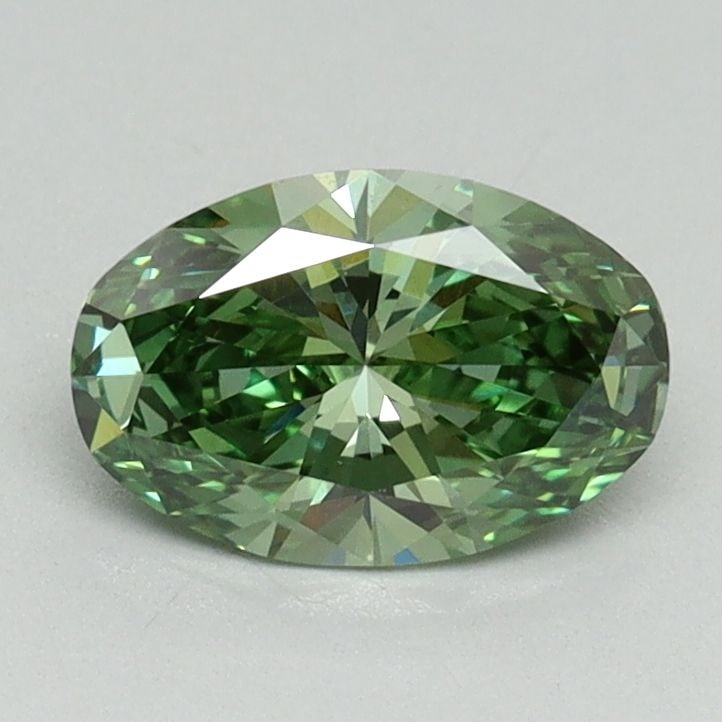 Loose Diamond - OVAL 0.92ct Fancy Vivid Green VS1: Loose Diamond - OVAL 0.92ct Fancy Vivid Green VS1 Source: This is a real non-mined Diamond that has been grown in a lab Shape: OVAL Carats: 0.92 Color: Fancy Vivid Green Certification: IGI Video: