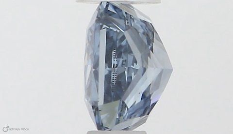 Loose Diamond - SQUARE RADIANT 0.53ct Fancy Vivid Blue SI2 (1 of 1)