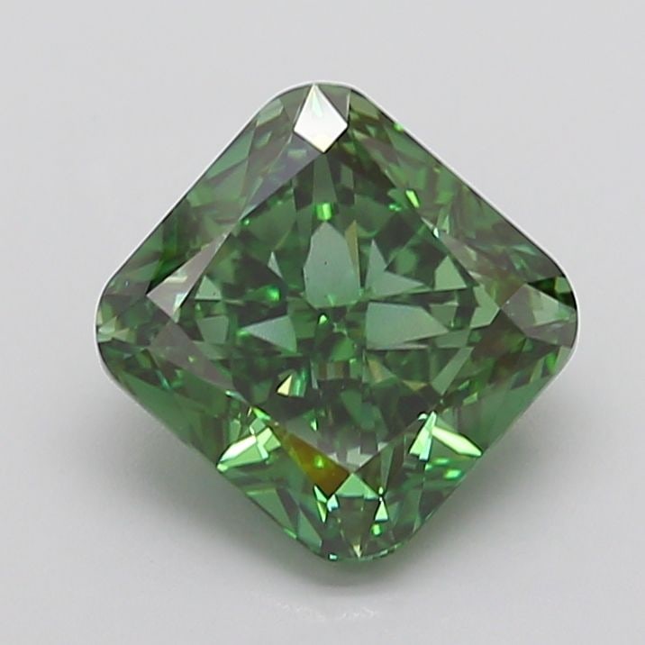 Loose Diamond - CUSHION MODIFIED 5.03ct Fancy Vivid Green VS2 (1 of 1)