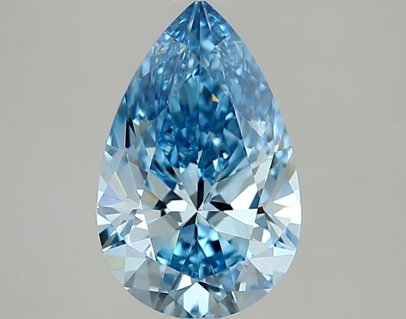 Loose Diamond - PEAR 2.0ct Fancy Vivid Blue VVS1: Loose Diamond - PEAR 2.0ct Fancy Vivid Blue VVS1 Source: This is a real non-mined Diamond that has been grown in a lab Shape: PEAR Carats: 2.0 Color: Fancy Vivid Blue Certification: IGI Video: Video