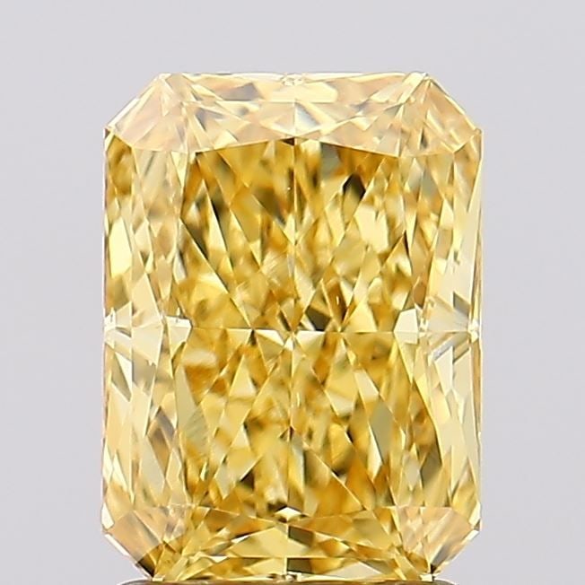 Loose Diamond - RADIANT 2.07ct Fancy Vivid Yellow VS2: Loose Diamond - RADIANT 2.07ct Fancy Vivid Yellow VS2 Source: This is a real non-mined Diamond that has been grown in a lab Shape: RADIANT Carats: 2.07 Color: Fancy Vivid Yellow Certification: IGI