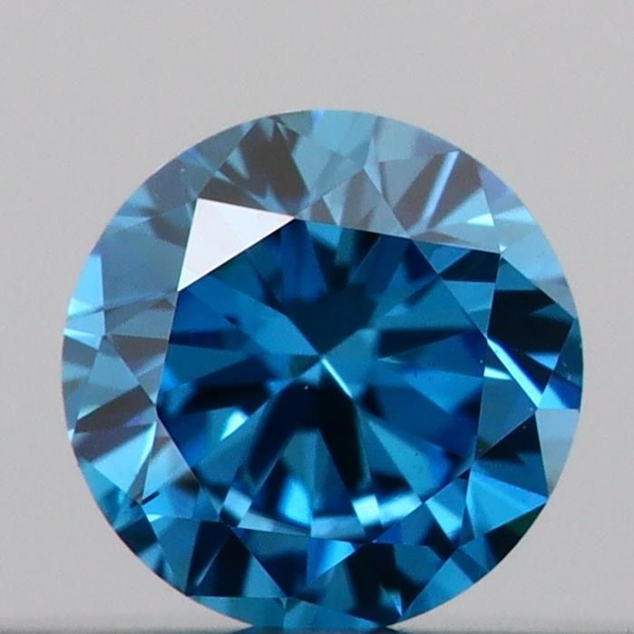 Loose Diamond - ROUND 0.13ct Fancy Vivid Blue VS1 (1 of 1)