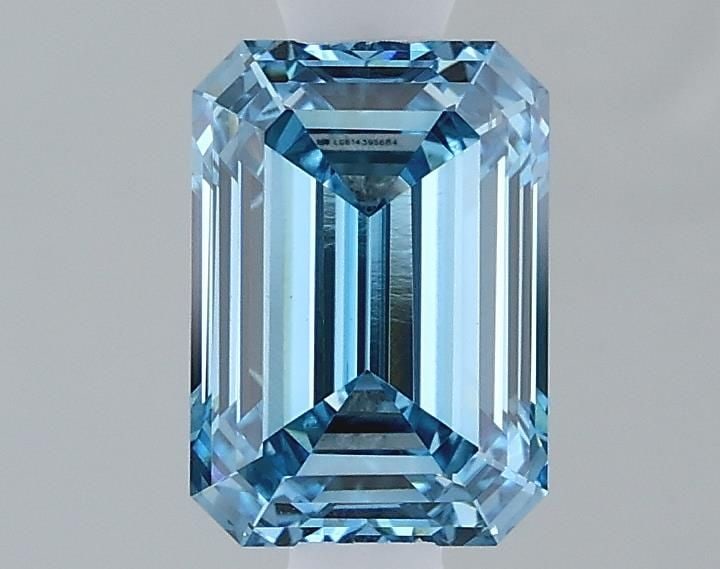Loose Diamond - EMERALD 1.23ct Fancy Vivid Blue VS1 (1 of 1)