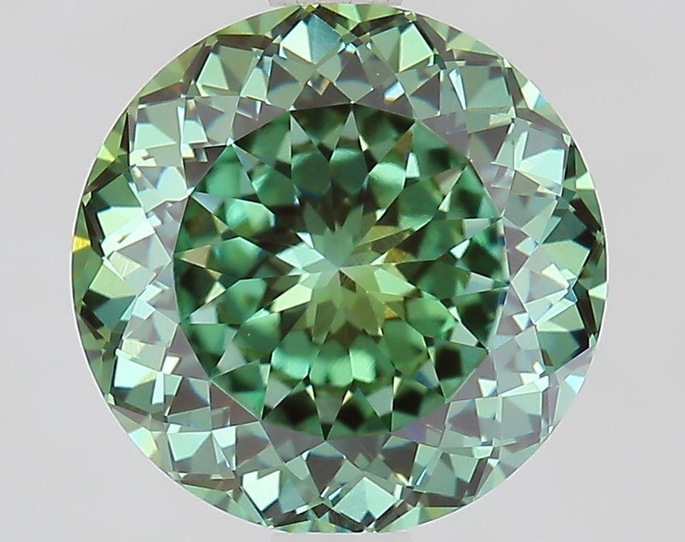 Loose Diamond - ROUND 2.64ct Fancy Vivid Green VVS2 (1 of 1)
