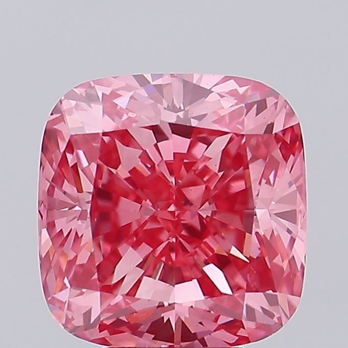 Loose Diamond - CUSHION MODIFIED 5.02ct Fancy Vivid Pink VS1: Loose Diamond - CUSHION MODIFIED 5.02ct Fancy Vivid Pink VS1 Source: This is a real non-mined Diamond that has been grown in a lab Shape: CUSHION MODIFIED Carats: 5.02 Color: Fancy Vivid Pink Certific