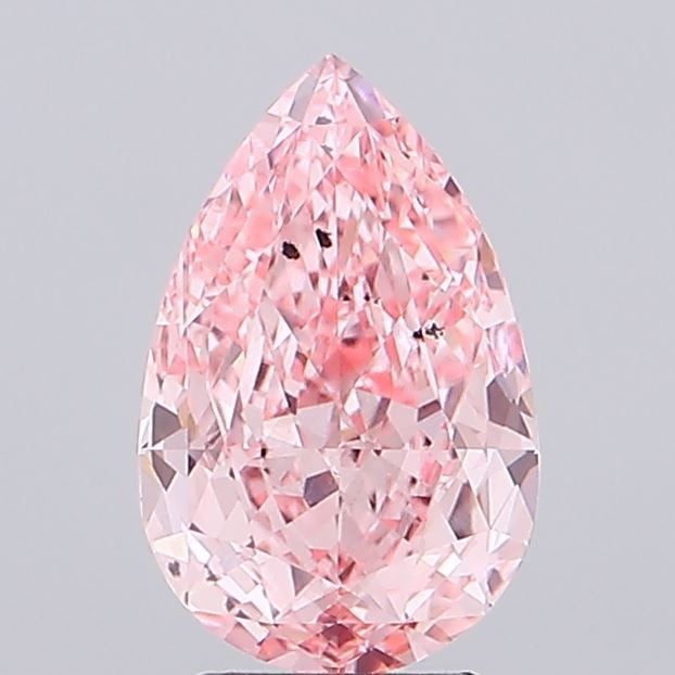 Loose Diamond - PEAR 3.88ct Fancy Vivid Pink SI1: Loose Diamond - PEAR 3.88ct Fancy Vivid Pink SI1 Source: This is a real non-mined Diamond that has been grown in a lab Shape: PEAR Carats: 3.88 Color: Fancy Vivid Pink Certification: IGI Video: