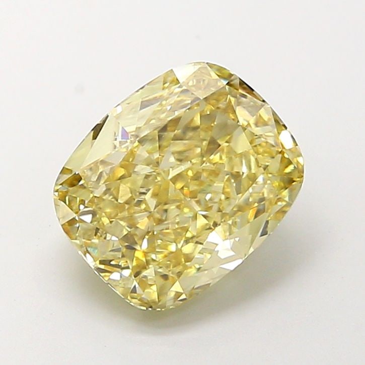 Loose Diamond - CUSHION MODIFIED 3.17ct Fancy Intense Yellow VS2: Loose Diamond - CUSHION MODIFIED 3.17ct Fancy Intense Yellow VS2 Source: This is a real non-mined Diamond that has been grown in a lab Shape: CUSHION MODIFIED Carats: 3.17 Color: Fancy Intense Yellow