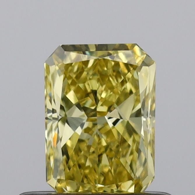 Loose Diamond - RADIANT 0.55ct Fancy Vivid Yellow VS1: Loose Diamond - RADIANT 0.55ct Fancy Vivid Yellow VS1 Source: This is a real non-mined Diamond that has been grown in a lab Shape: RADIANT Carats: 0.55 Color: Fancy Vivid Yellow Certification: IGI Vid