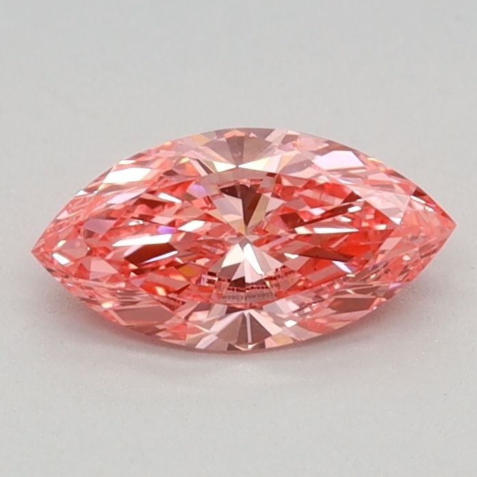 Loose Diamond - MARQUISE 0.4ct Fancy Vivid Pink VS1: Loose Diamond - MARQUISE 0.4ct Fancy Vivid Pink VS1 Source: This is a real non-mined Diamond that has been grown in a lab Shape: MARQUISE Carats: 0.4 Color: Fancy Vivid Pink Certification: IGI Video: