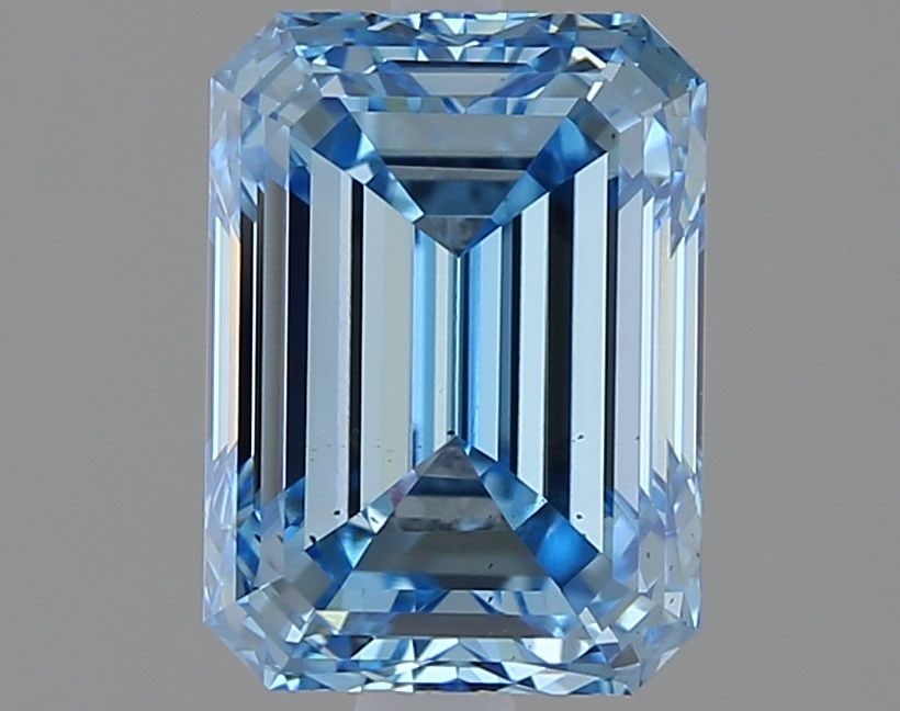 Loose Diamond - EMERALD 2.02ct Fancy Vivid Blue VS2 (1 of 1)