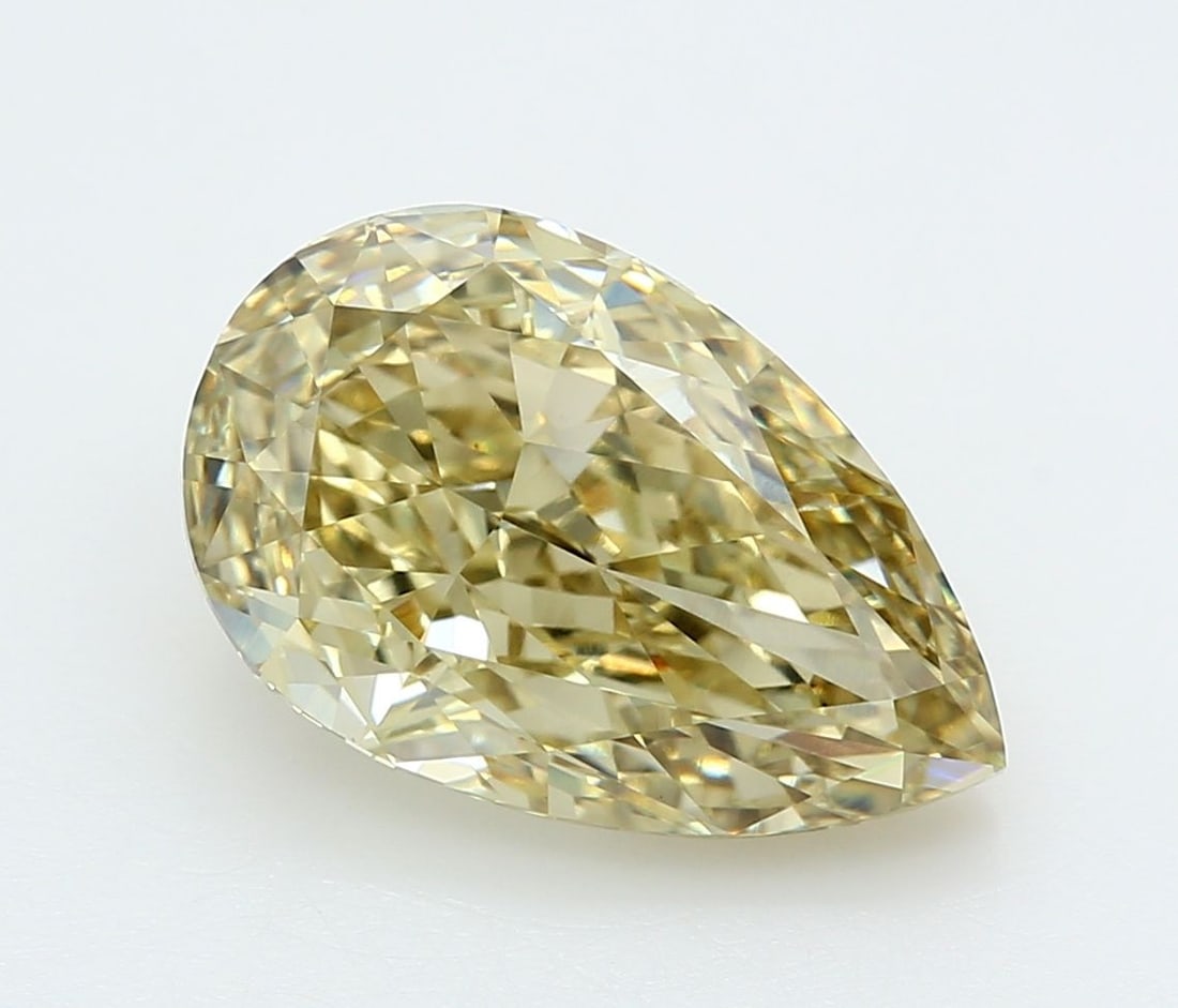 Loose Diamond - PEAR 6.02ct Fancy Yellow VS1: Loose Diamond - PEAR 6.02ct Fancy Yellow VS1 Source: This is a real non-mined Diamond that has been grown in a lab Shape: PEAR Carats: 6.02 Color: Fancy Yellow Certification: IGI Video: