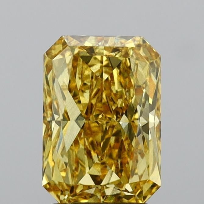 Loose Diamond - RADIANT 2.03ct Fancy Vivid Yellow SI1: Loose Diamond - RADIANT 2.03ct Fancy Vivid Yellow SI1 Source: This is a real non-mined Diamond that has been grown in a lab Shape: RADIANT Carats: 2.03 Color: Fancy Vivid Yellow Certification: IGI Vid