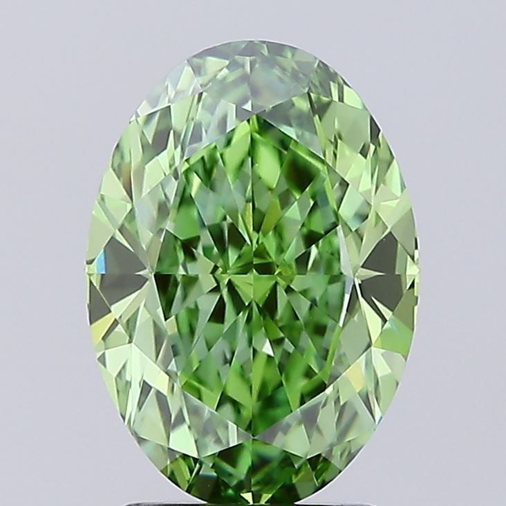 Loose Diamond - OVAL 3.05ct Fancy Vivid Green VVS2 (1 of 1)