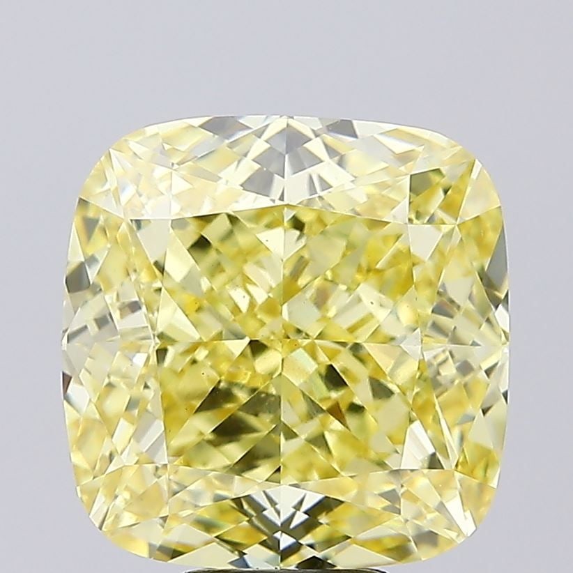 Loose Diamond - CUSHION MODIFIED 8.54ct Fancy Intense Yellow VS1: Loose Diamond - CUSHION MODIFIED 8.54ct Fancy Intense Yellow VS1 Source: This is a real non-mined Diamond that has been grown in a lab Shape: CUSHION MODIFIED Carats: 8.54 Color: Fancy Intense Yellow