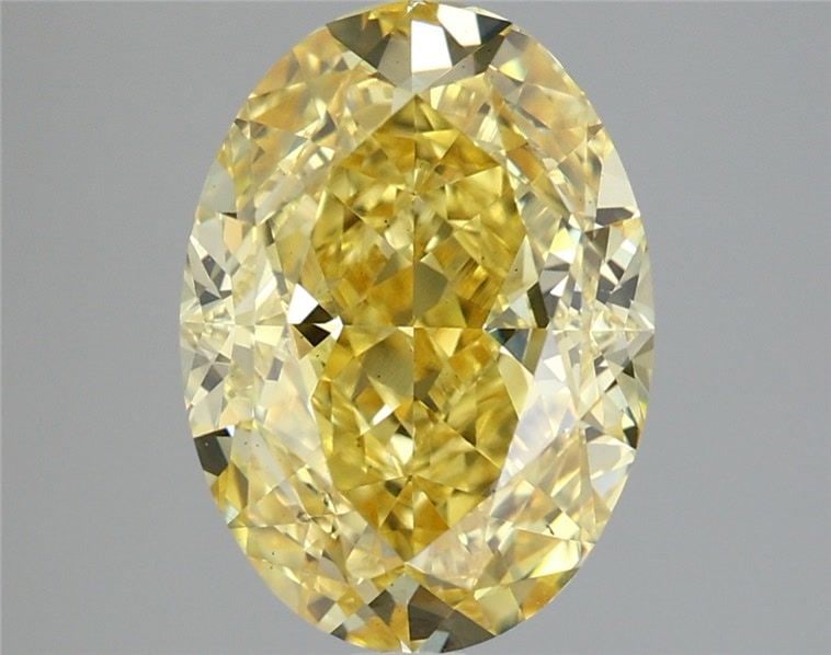 Loose Diamond - OVAL 5.02ct Fancy Intense Yellow VS1: Loose Diamond - OVAL 5.02ct Fancy Intense Yellow VS1 Source: This is a real non-mined Diamond that has been grown in a lab Shape: OVAL Carats: 5.02 Color: Fancy Intense Yellow Certification: IGI Video