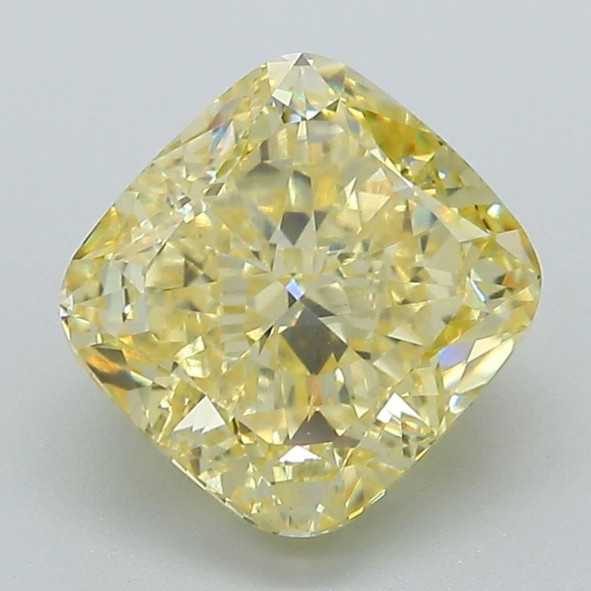 Loose Diamond - CUSHION MODIFIED 3.48ct Fancy Intense Yellow VVS2: Loose Diamond - CUSHION MODIFIED 3.48ct Fancy Intense Yellow VVS2 Source: This is a real non-mined Diamond that has been grown in a lab Shape: CUSHION MODIFIED Carats: 3.48 Color: Fancy Intense Yellow