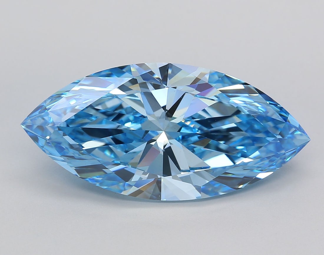Loose Diamond - MARQUISE 9.02ct Fancy Vivid Blue VS1 (1 of 1)