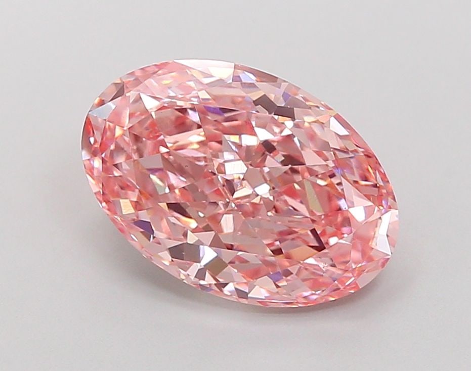 Loose Diamond - OVAL 4.73ct Fancy Intense Pink VS1: Loose Diamond - OVAL 4.73ct Fancy Intense Pink VS1 Source: This is a real non-mined Diamond that has been grown in a lab Shape: OVAL Carats: 4.73 Color: Fancy Intense Pink Certification: IGI Video: