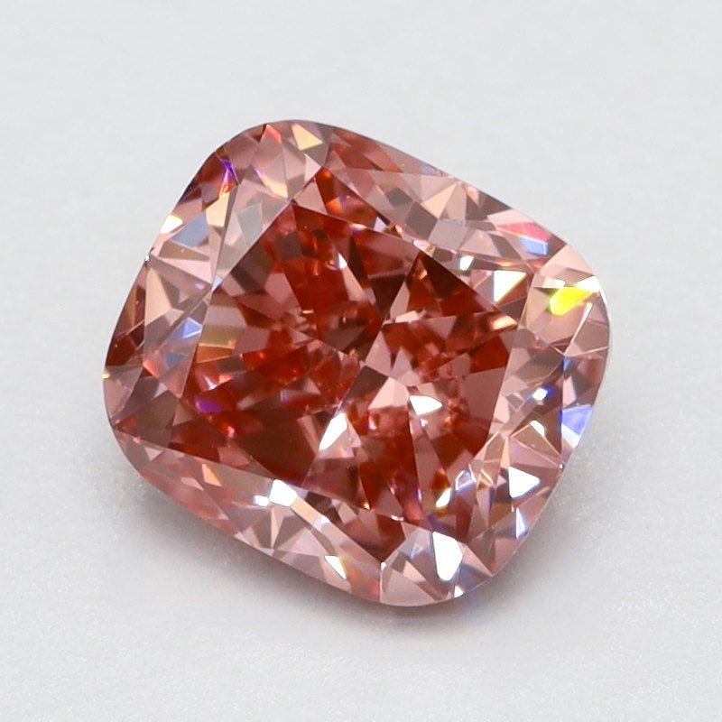 Loose Diamond - CUSHION BRILLIANT 0.77ct Fancy Vivid Pink VS1 (1 of 1)
