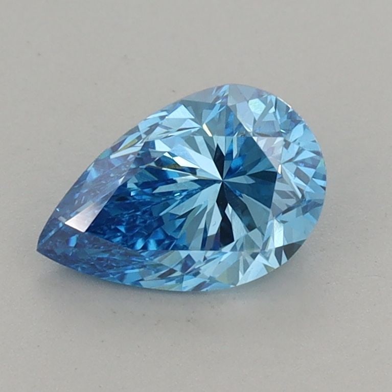 Loose Diamond - PEAR 0.97ct Fancy Vivid Blue VS1: Loose Diamond - PEAR 0.97ct Fancy Vivid Blue VS1 Source: This is a real non-mined Diamond that has been grown in a lab Shape: PEAR Carats: 0.97 Color: Fancy Vivid Blue Certification: IGI Video: