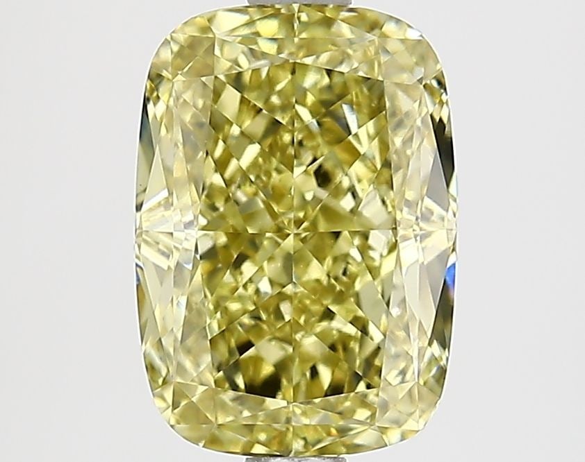Loose Diamond - CUSHION MODIFIED 2.71ct Fancy Intense Yellow VVS2: Loose Diamond - CUSHION MODIFIED 2.71ct Fancy Intense Yellow VVS2 Source: This is a real non-mined Diamond that has been grown in a lab Shape: CUSHION MODIFIED Carats: 2.71 Color: Fancy Intense Yellow